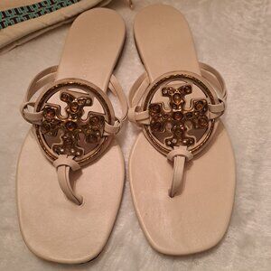 Tory Burch jeweled Miller brie suite color.